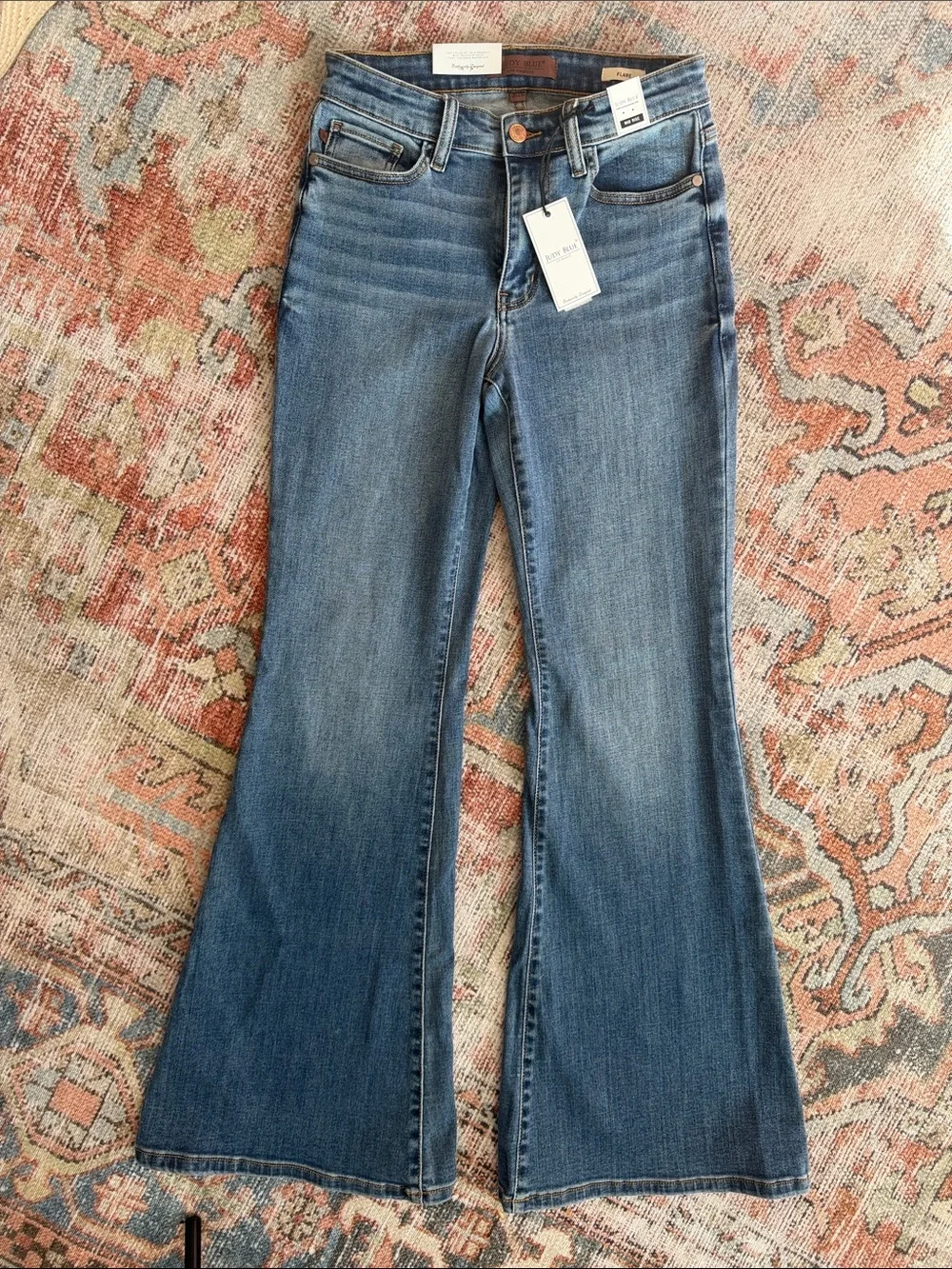 Judy Blue Medium Blue Flare Jeans